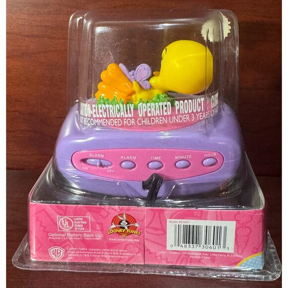 Tweety Bird Digital Night Light, Alarm Clock, Looney Tunes Vtg Warner Bros 1990s - Picture 3 of 7